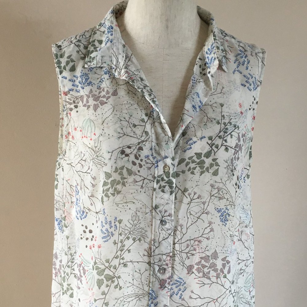 H&M Sheer Floral Blouse